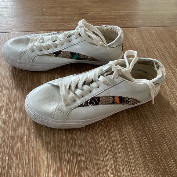 Madewell Sidewalk Low-Top Sneakers in Snake & Metallic Embossed Leather - Picture 4 of 14